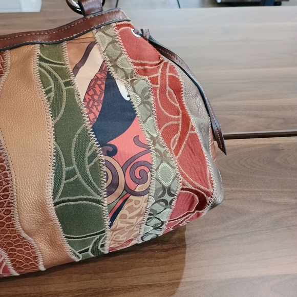 Colorful Patchwork Shoulder Bag - Picture 3 of 12